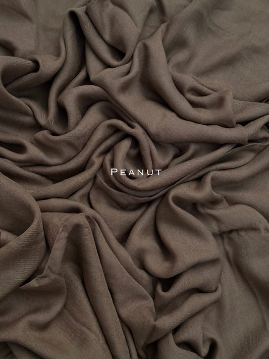Premium Plain Modal Peanut Hijab