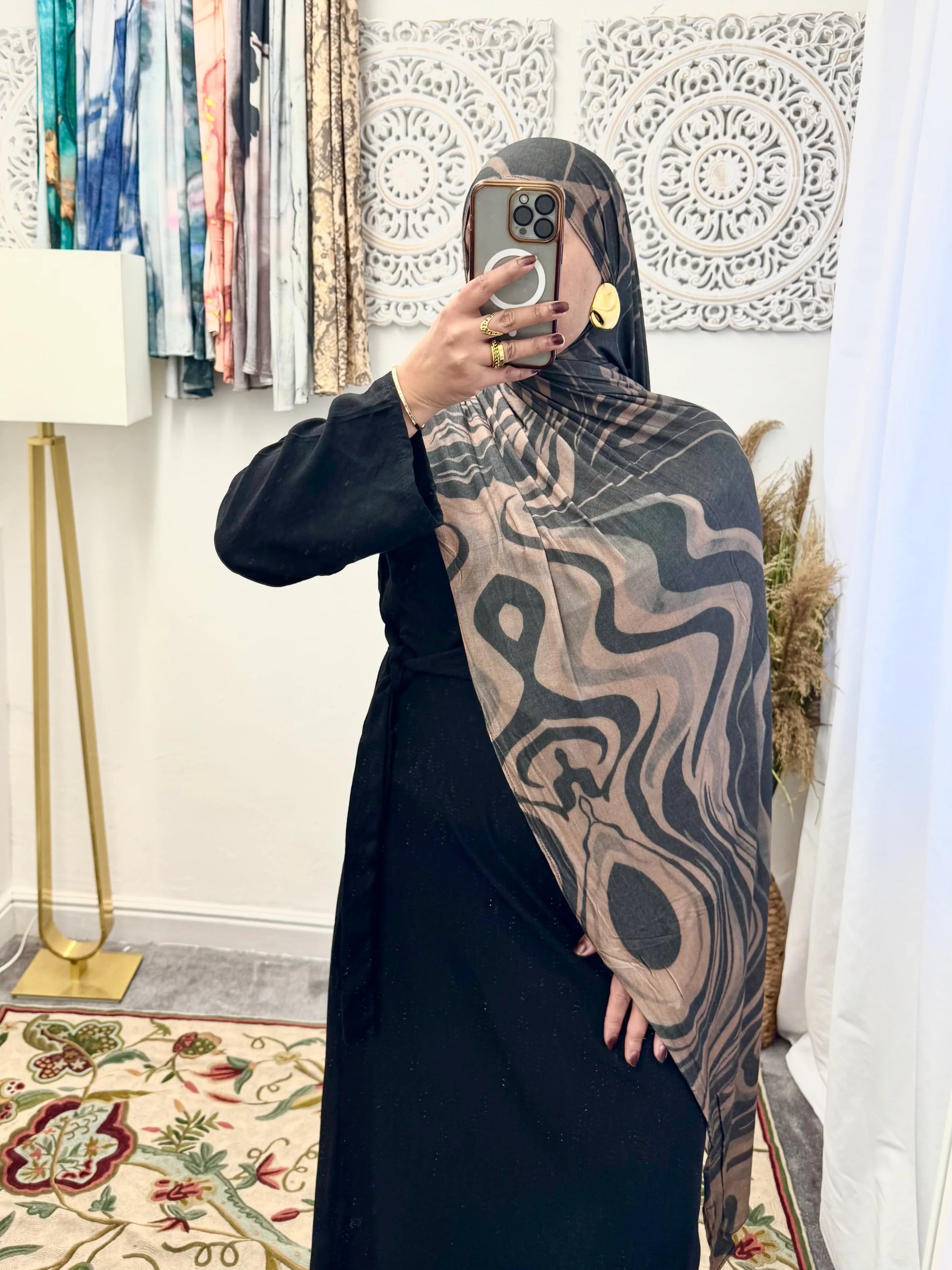 Premium Jersey Zebra hijab - Hijab Junkie UK