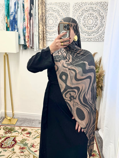 Premium Jersey Zebra hijab - Hijab Junkie UK