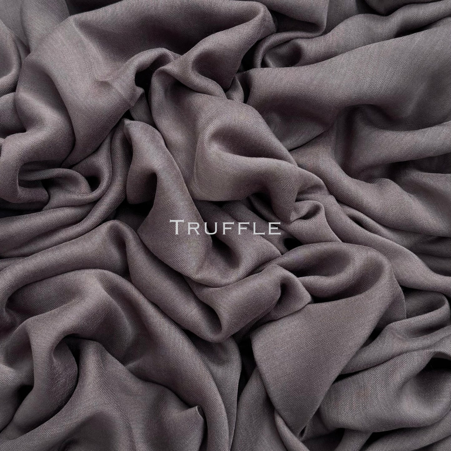 Original Modal plain stitched truffle maxi hijab