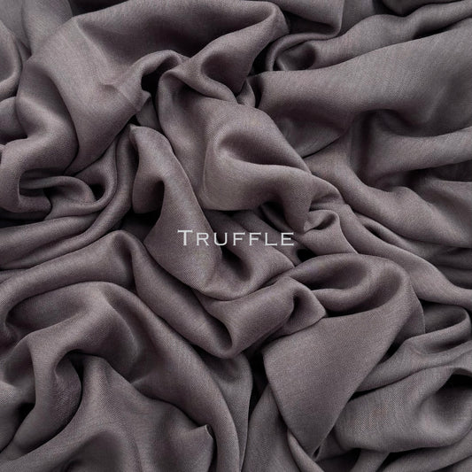 Original Modal plain stitched truffle maxi hijab