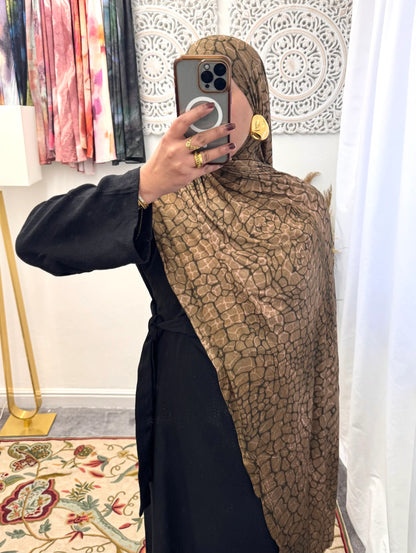 Premium Jersey Honeycomb hijab - Hijab Junkie UK