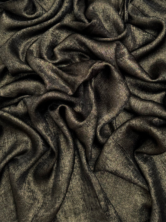 Metallic Parus matt black hijab