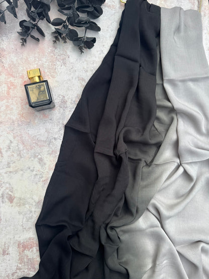 Original modal ombre plain black hijab