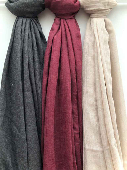 Modal maxi plain dark maroon hijab