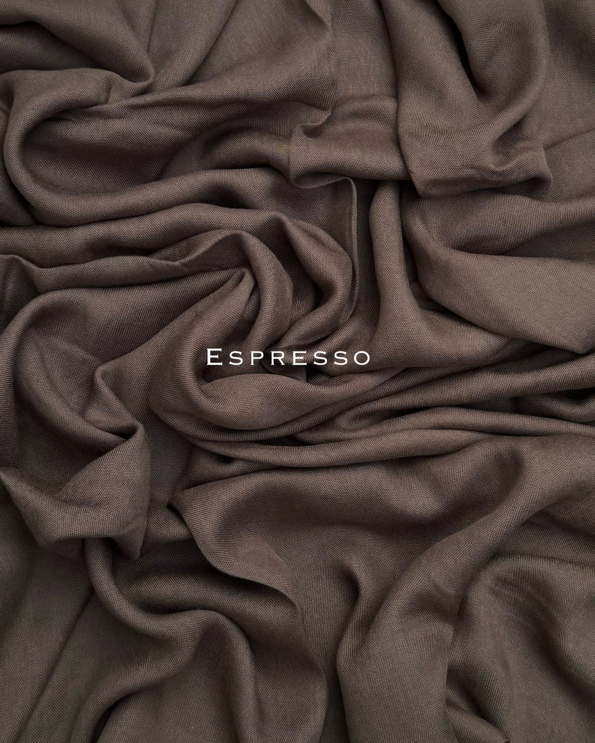 Premium Plain Modal Espresso Hijab