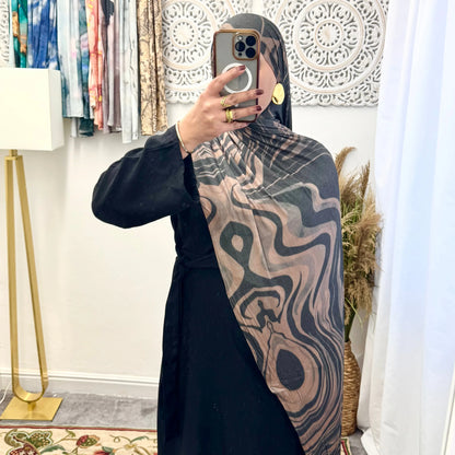 Premium Jersey Zebra hijab - Hijab Junkie UK