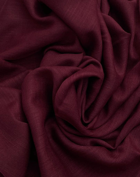 Maxi plain Turkish smooth ruby hijab