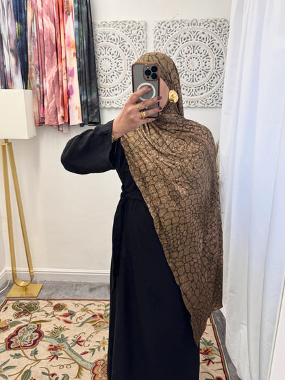 Premium Jersey Honeycomb hijab - Hijab Junkie UK