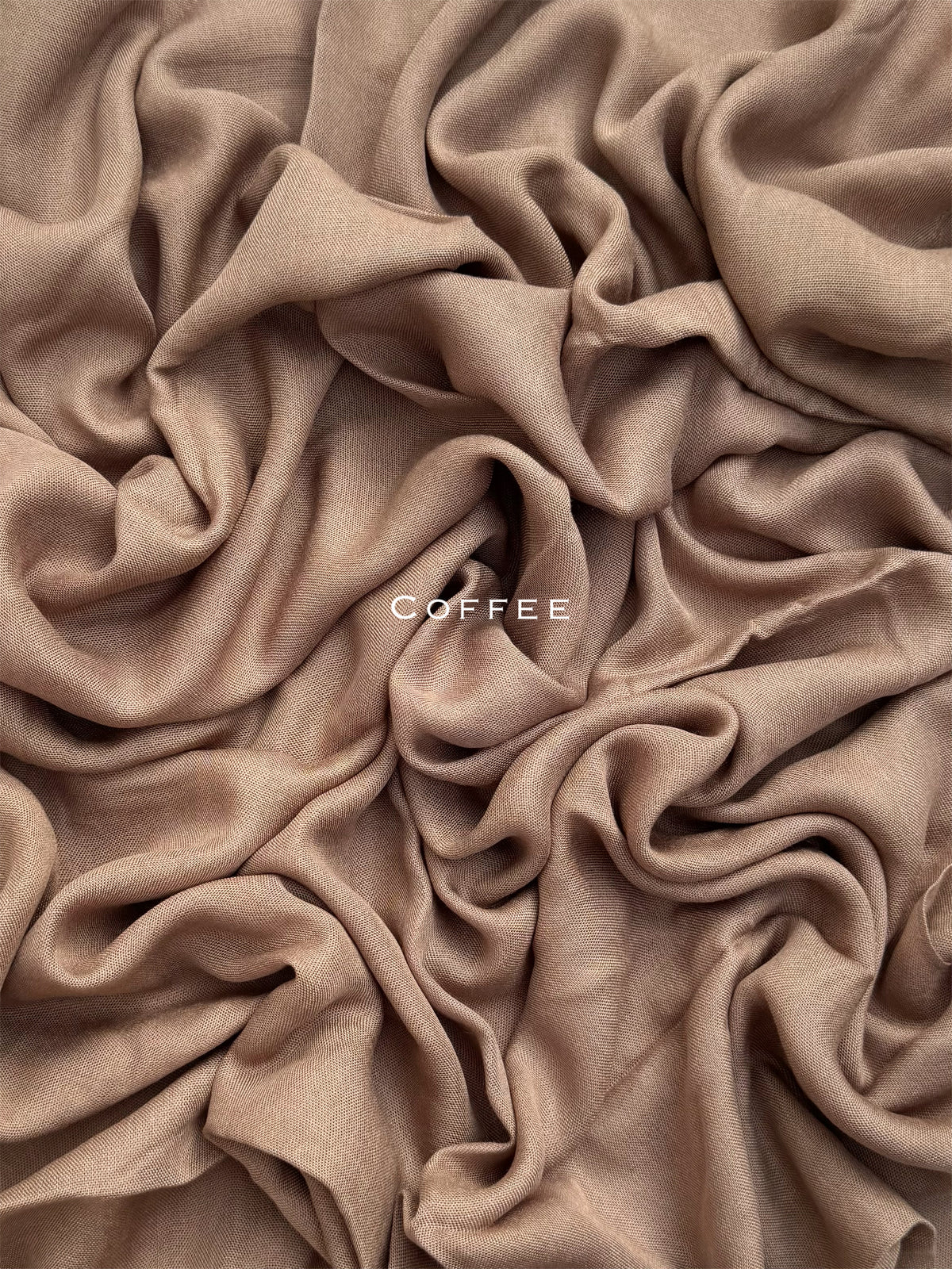 Premium Plain Modal Coffee Hijab