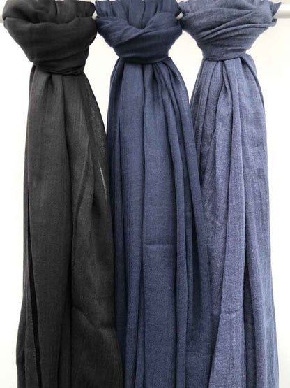 Maxi plain modal denim blue hijab