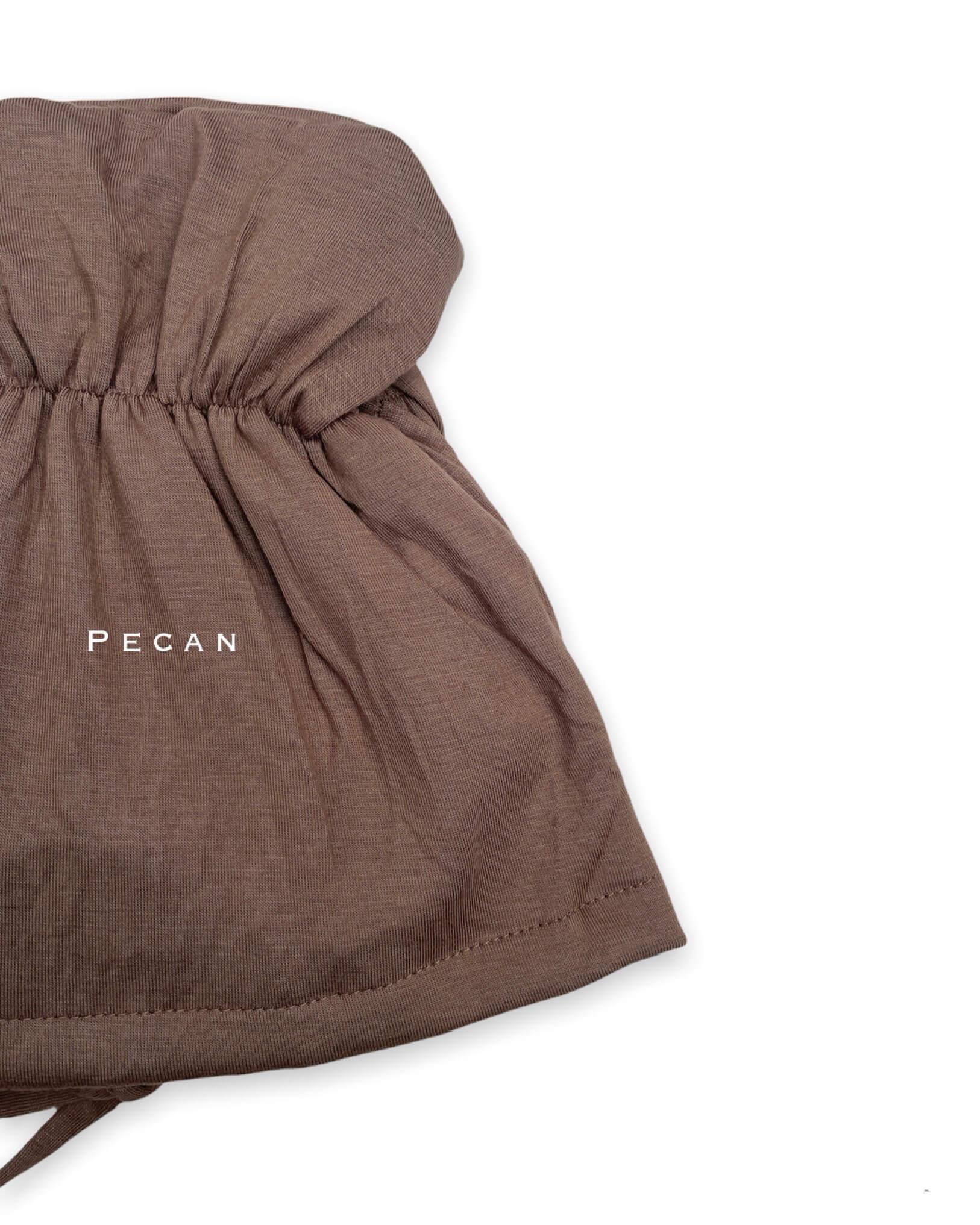 Tube closed tie inner silk cap choose from pecan almond rose gold coffee - Hijab Junkie UK