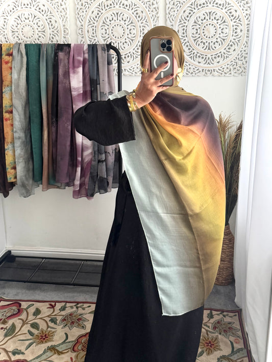 Water coloured Modal Printed moonlight Hijab
