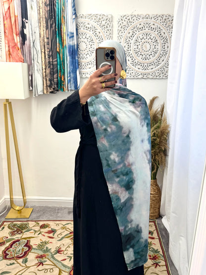 Premium Jersey Volcano Duck Egg hijab - Hijab Junkie UK