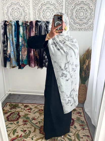 Water coloured Modal Printed Layla Hijab - Hijab Junkie UK
