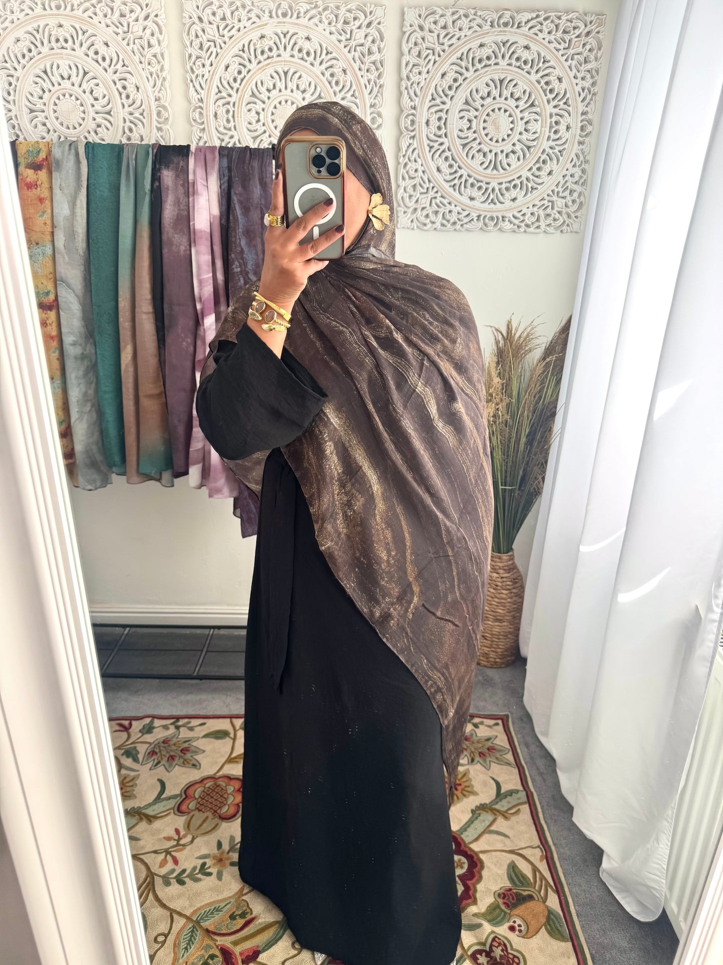Water coloured Modal Printed Zaitoon Hijab
