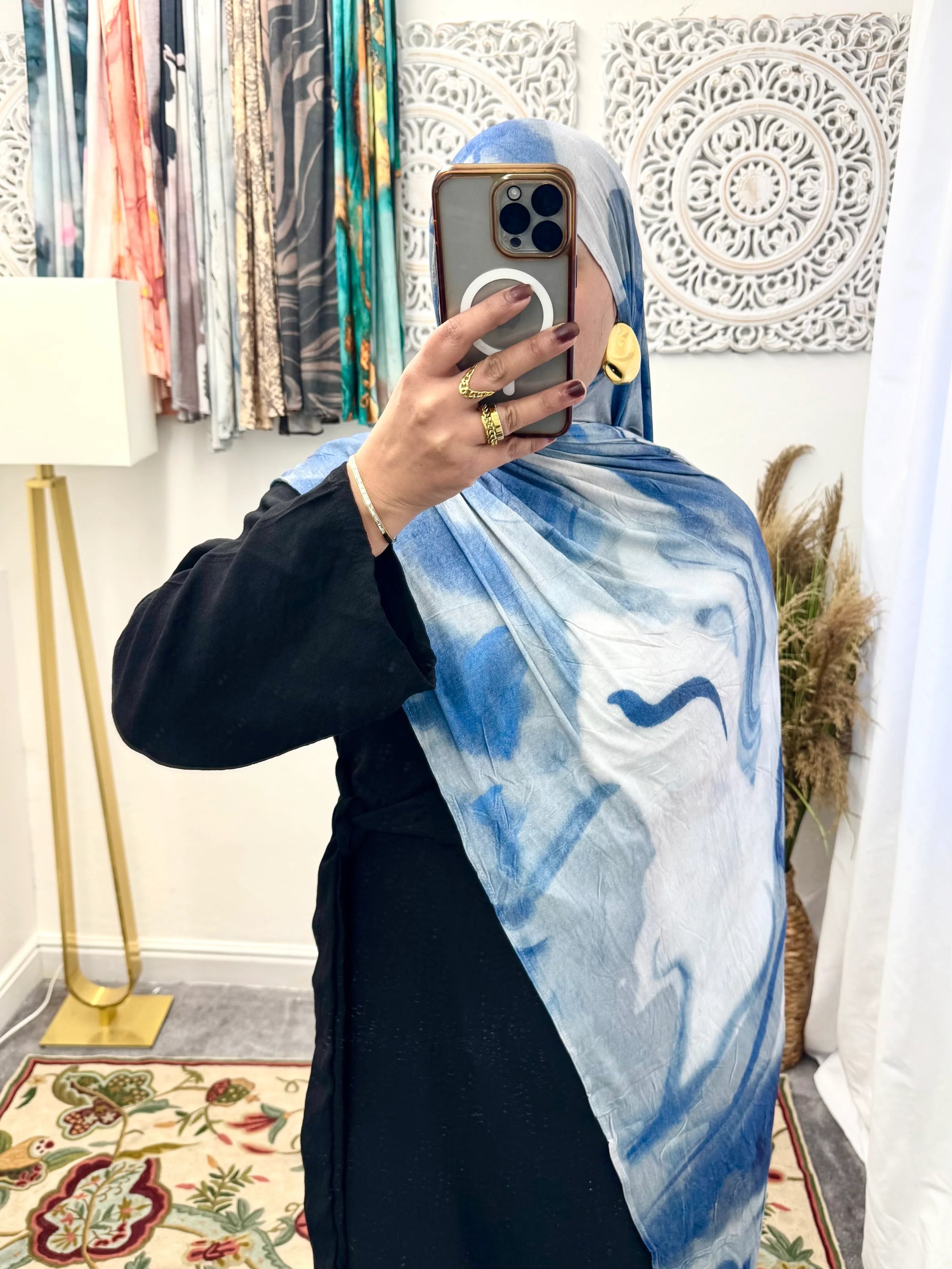 Premium Jersey Dark Sky hijab - Hijab Junkie UK