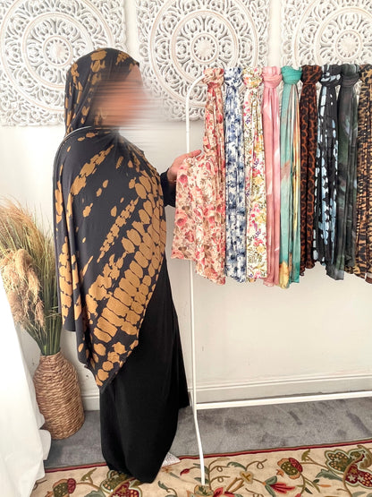 Premium Jersey Caramel Thread Hijab