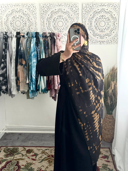 Water coloured Modal Printed Riyaah Hijab - Hijab Junkie UK