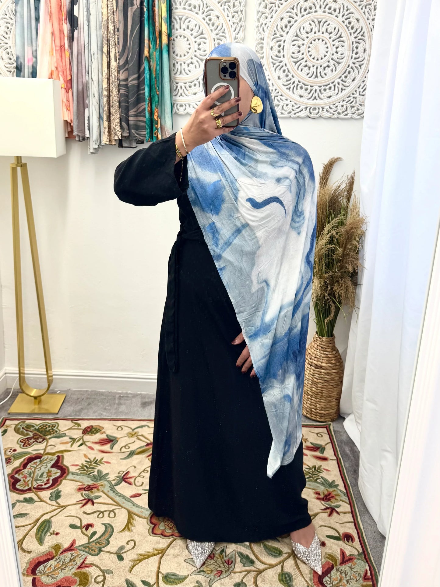 Premium Jersey Dark Sky hijab - Hijab Junkie UK