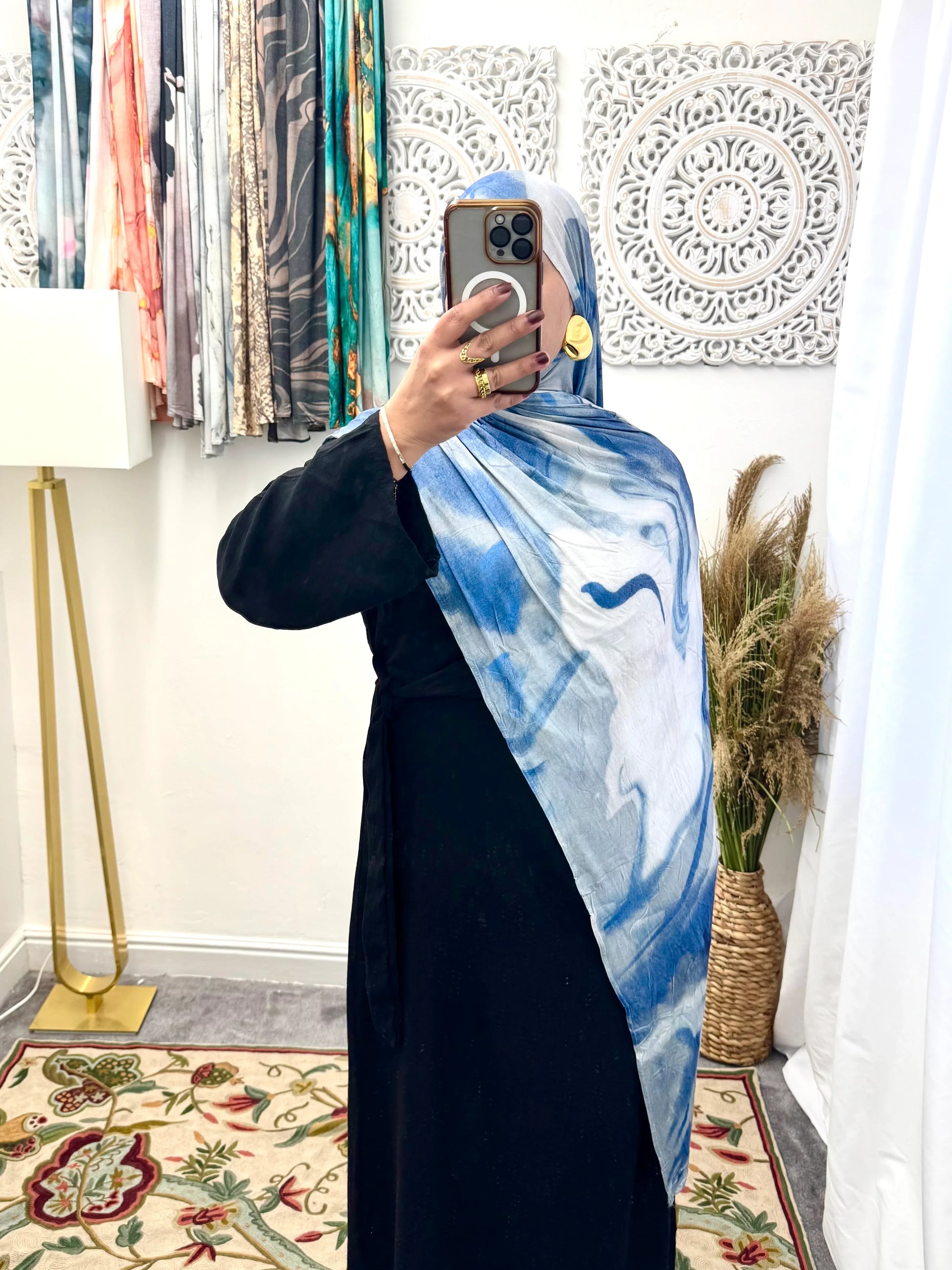Premium Jersey Dark Sky hijab - Hijab Junkie UK
