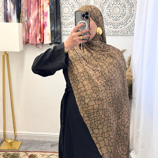 Premium Jersey Honeycomb hijab - Hijab Junkie UK