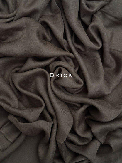 Premium Plain Modal Brick Hijab