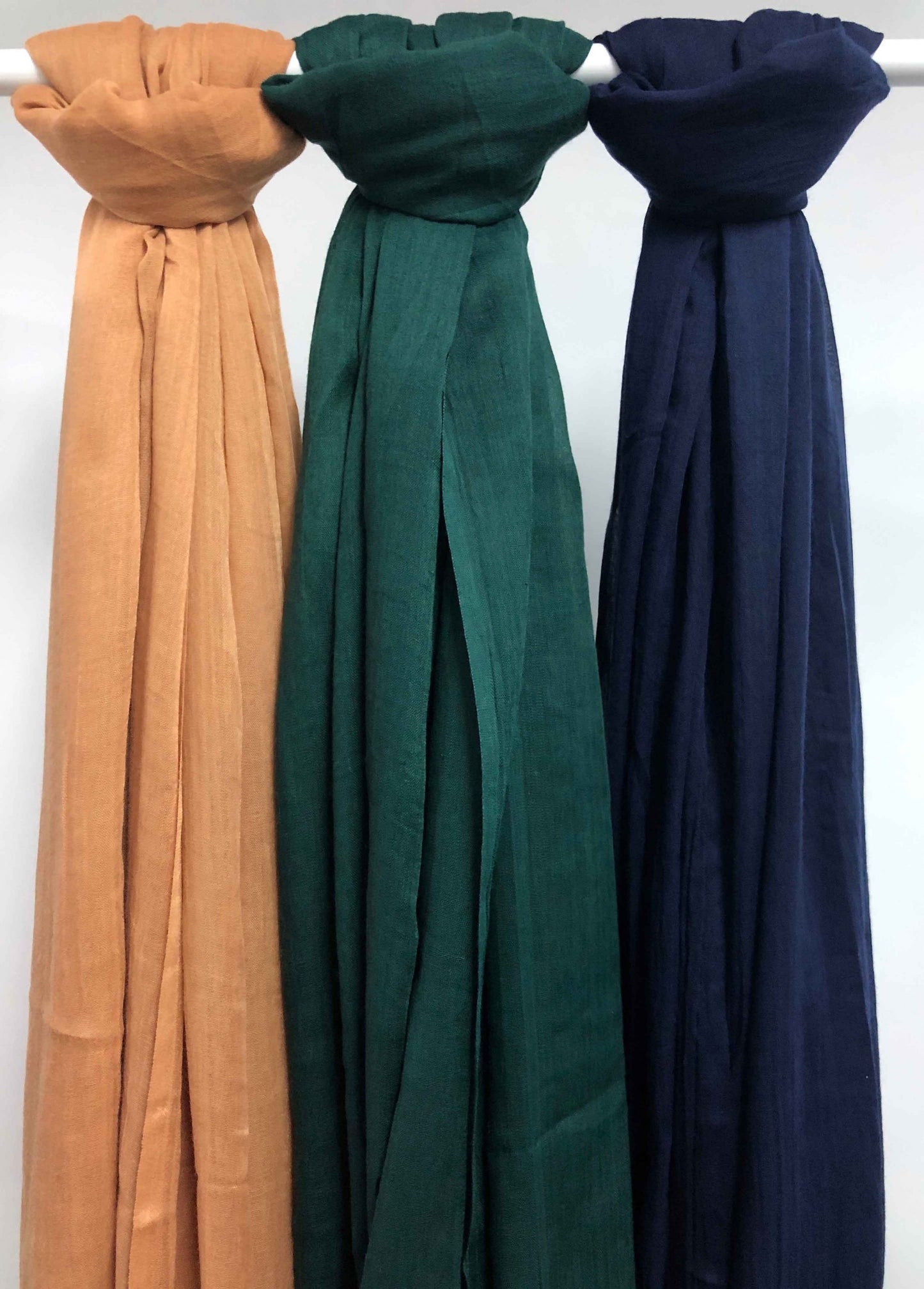 Modal Malai maxi plain denim blue hijab