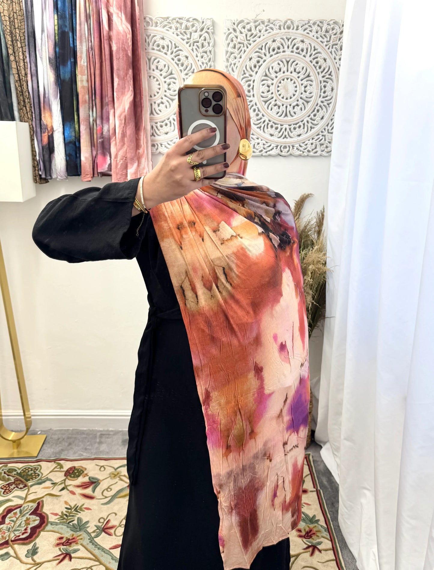 Premium Jersey Cherry Pink hijab - Hijab Junkie UK
