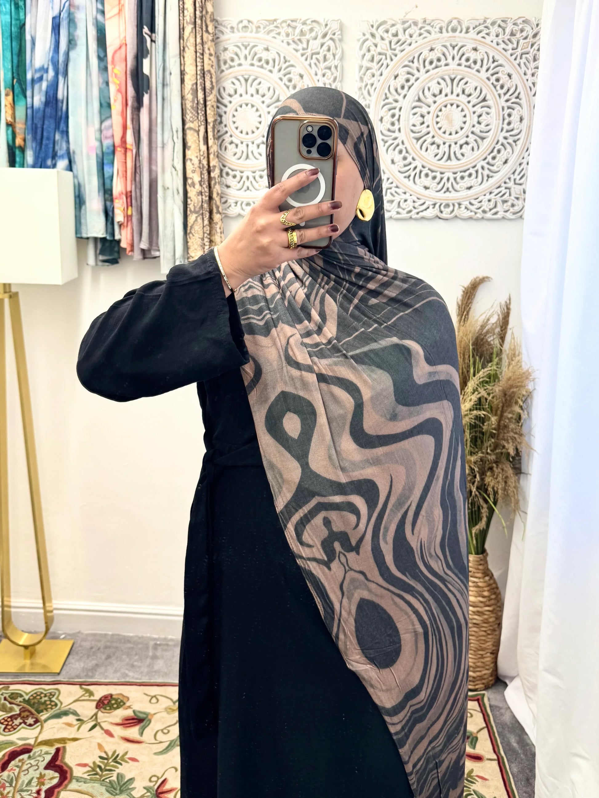 Premium Jersey Zebra hijab - Hijab Junkie UK