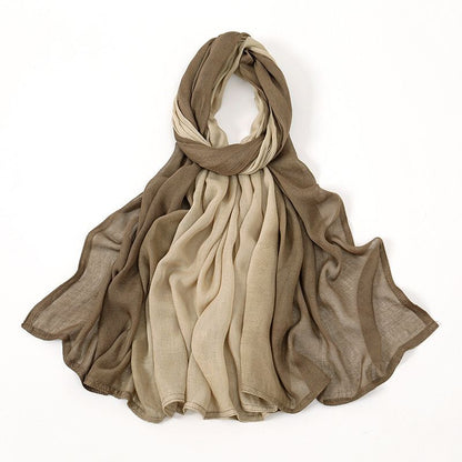 Malai ombre plain stitched maxi hijab 6 colours available