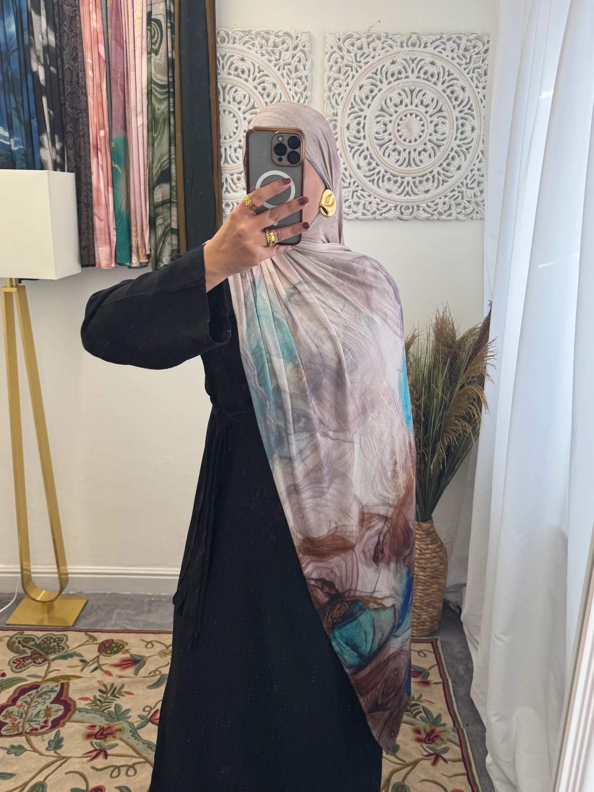Premium Jersey Whirlpool hijab - Hijab Junkie UK