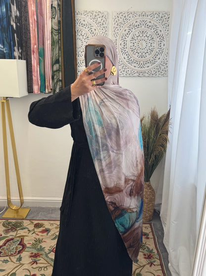Premium Jersey Whirlpool hijab - Hijab Junkie UK