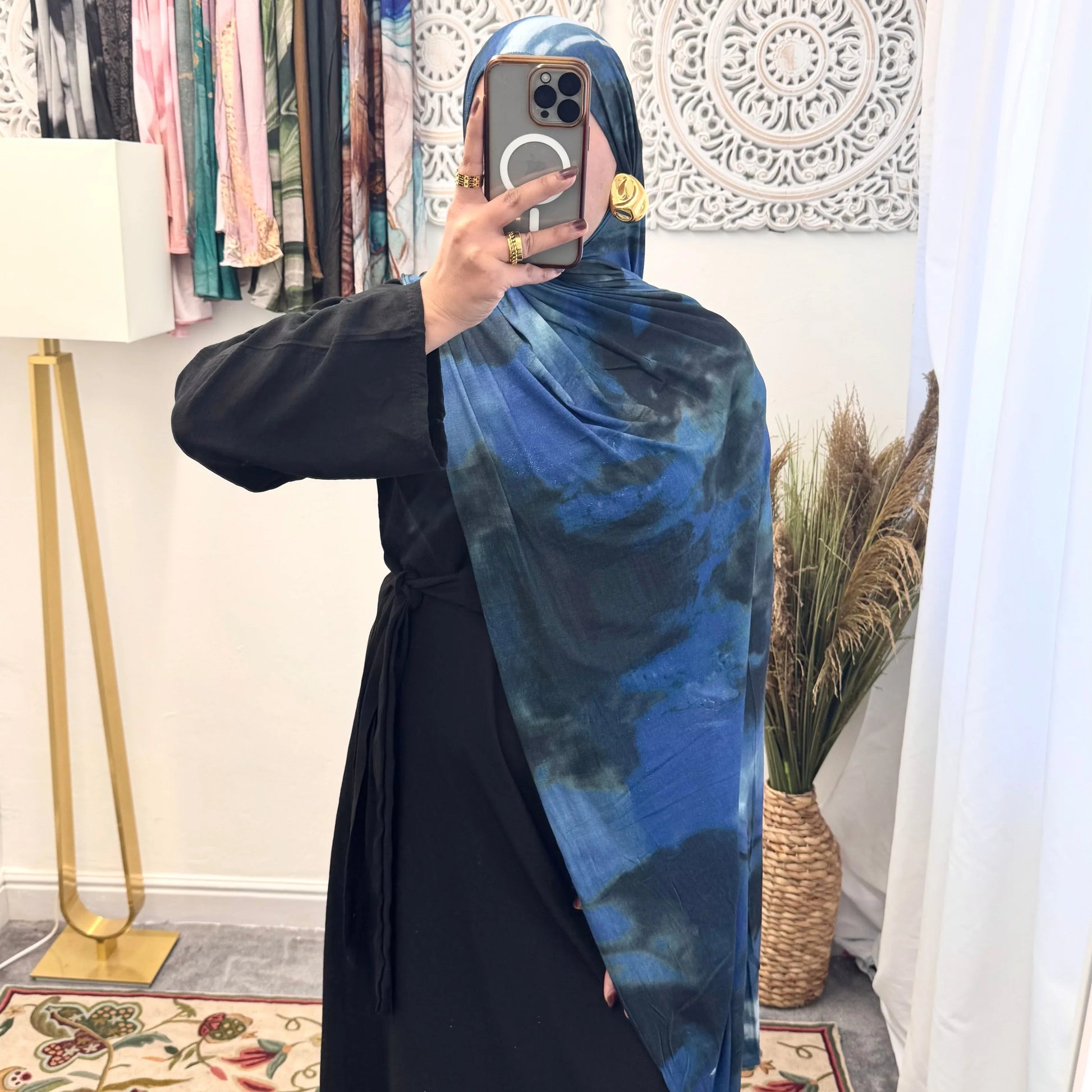 Premium Jersey Powder Blue hijab - Hijab Junkie UK