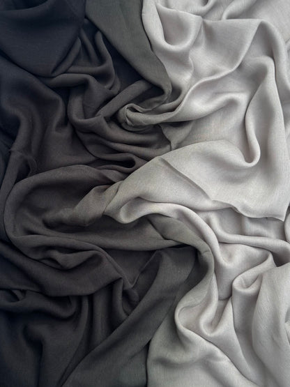 Original modal ombre plain black hijab