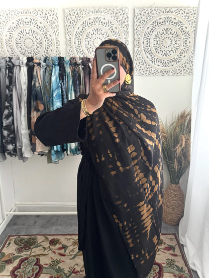 Water coloured Modal Printed Riyaah Hijab - Hijab Junkie UK