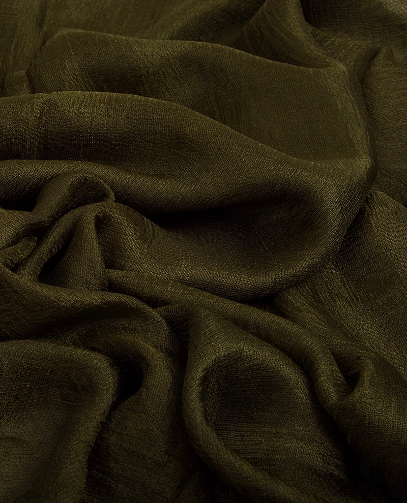 luxury Indian plain dark khaki maxi hijab