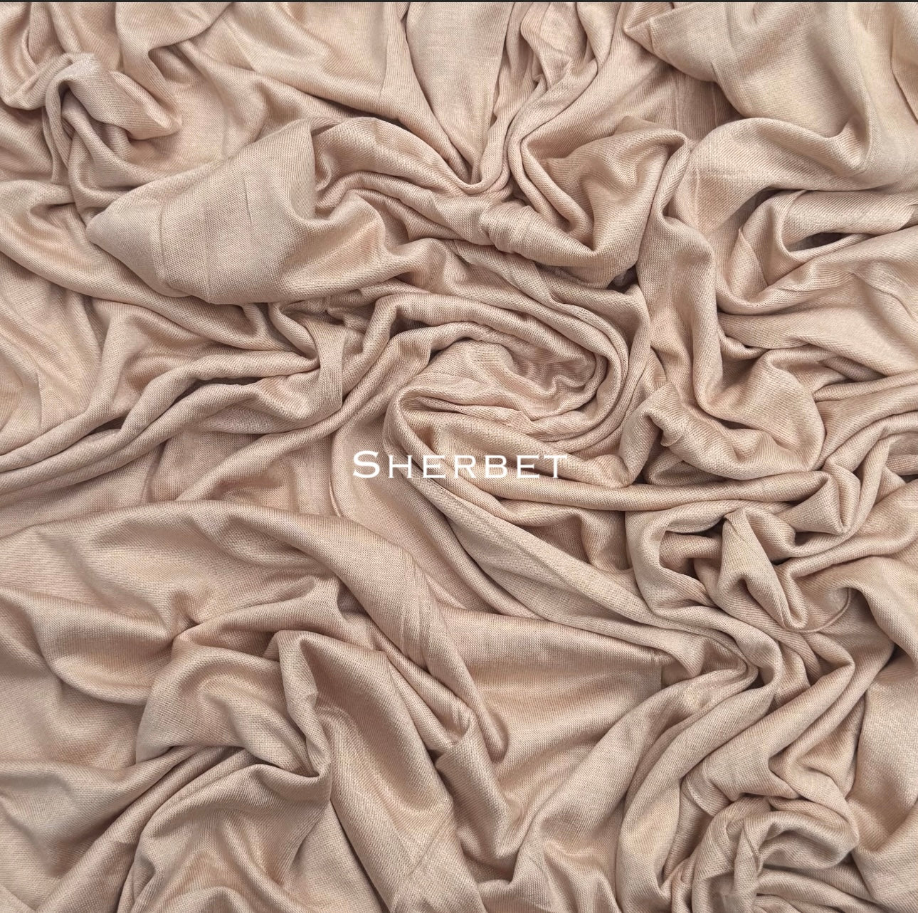 Standard premium stitched jersey plain sherbet hijab