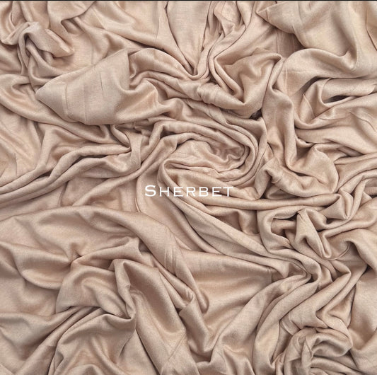 Standard premium stitched jersey plain sherbet hijab