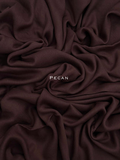 Premium Plain Modal Pecan Hijab