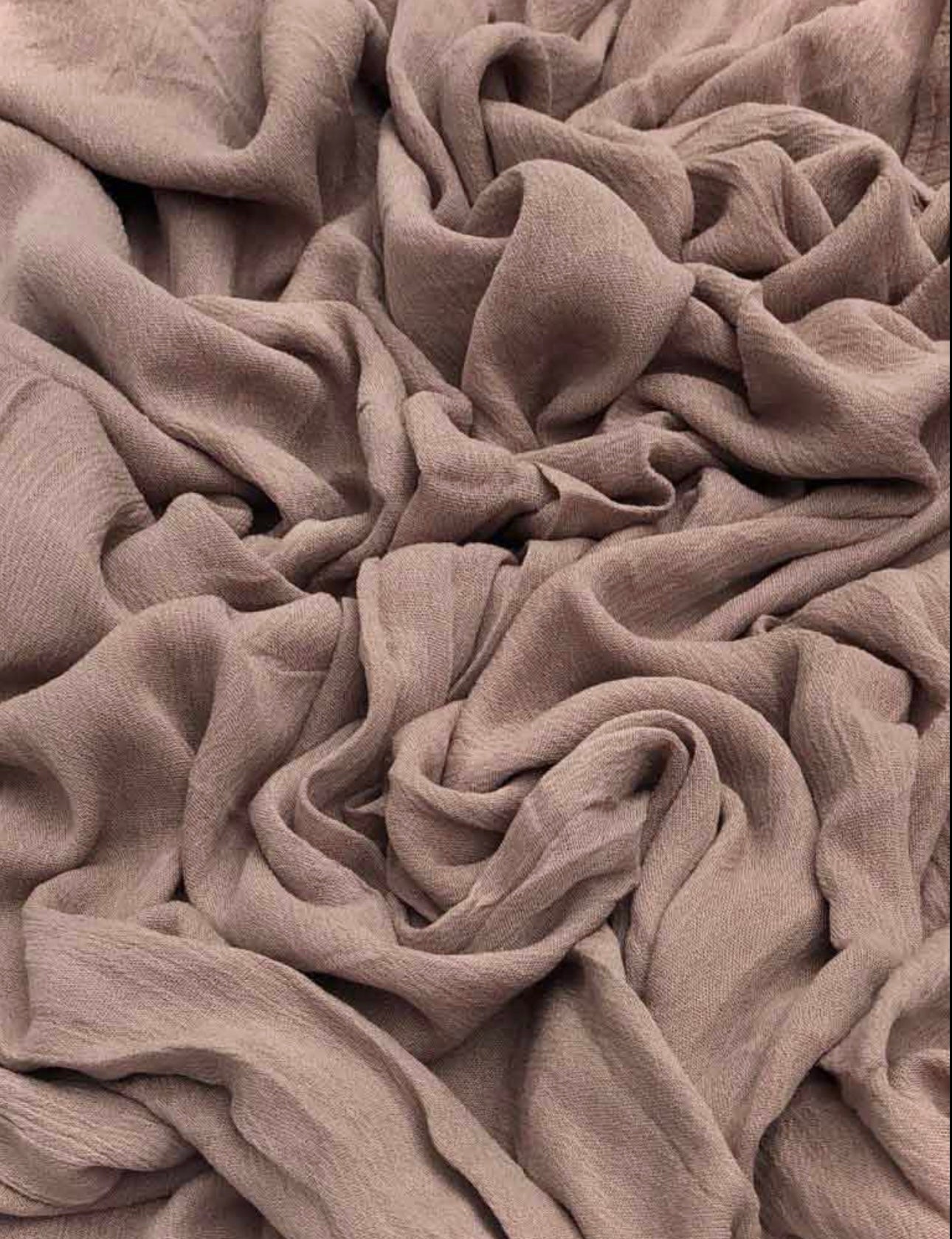 Premium Modal soft original crinkle maxi taupe hijab