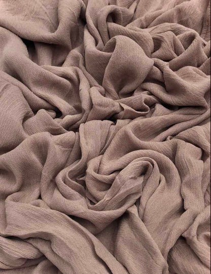 Premium Modal soft original crinkle maxi taupe hijab