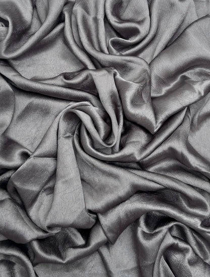 Lava gunmetal grey grain dubai matt silk hijabs