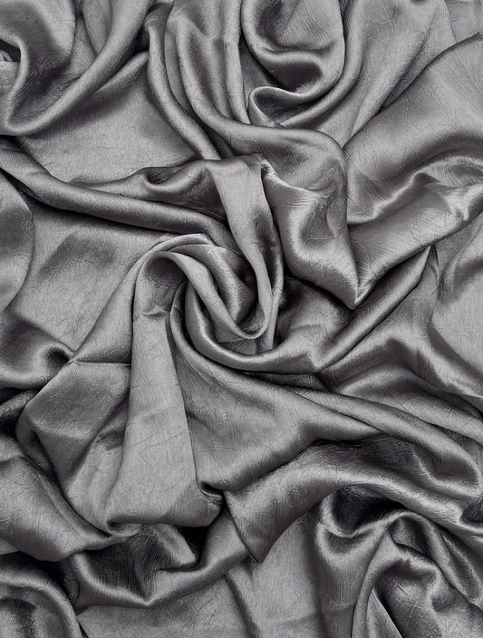 Lava gunmetal grey grain dubai matt silk hijabs