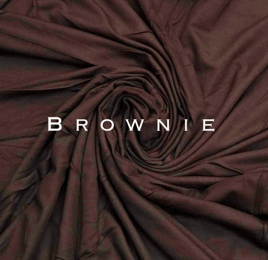 Standard premium stitched jersey plain brownie hijab