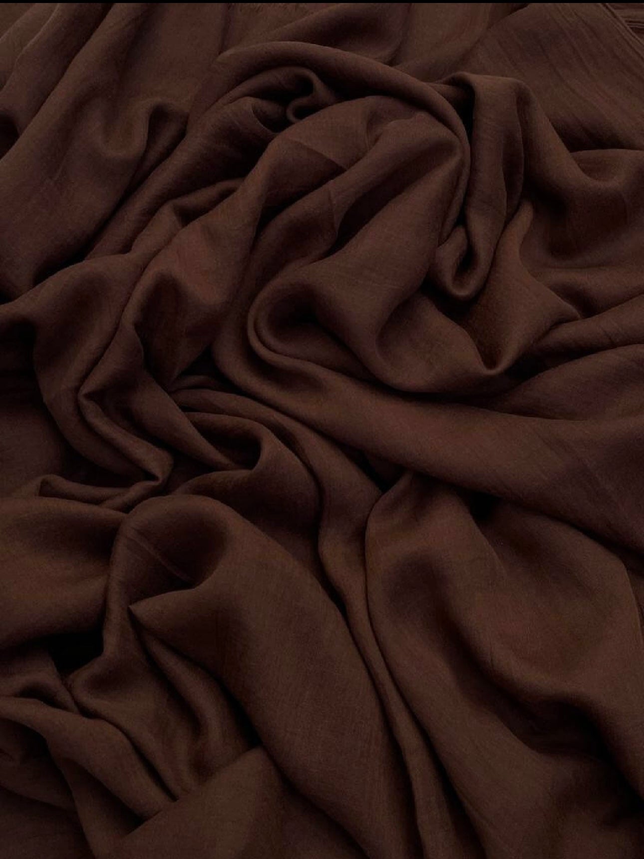 Modal Malai maxi plain dark toffee hijab