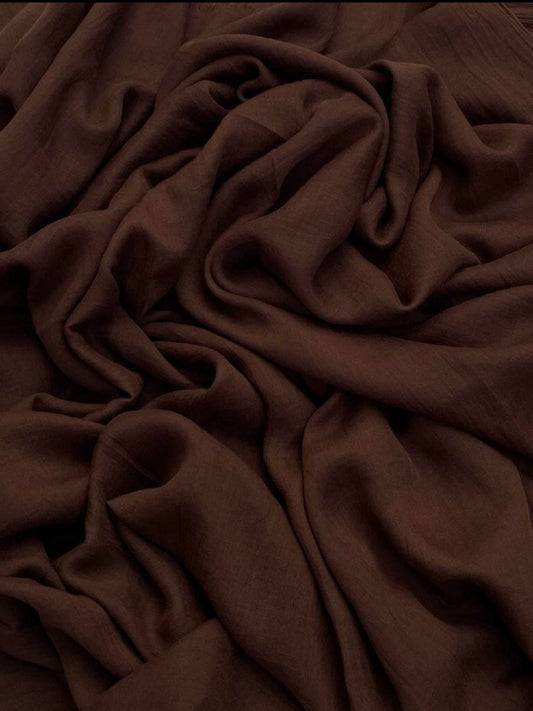 Modal Malai maxi plain dark toffee hijab