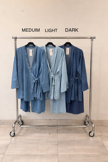 NEW Retro Style Denim Co-Ord Sets Free Size