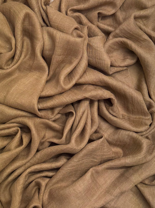 Modal maxi plain caramel hijab