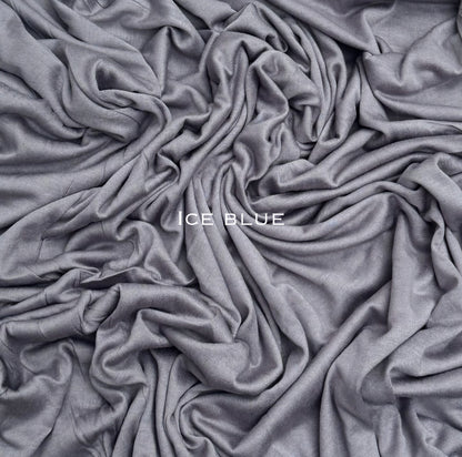 Standard premium stitched jersey plain ice blue hijab